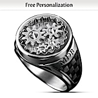 Gearhead Personalized Ring