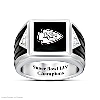 Chiefs Super Bowl LIV Champions Ultimate Fan Diamond Ring