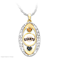 "For The Love Of The Game" Giants Crystal Pendant