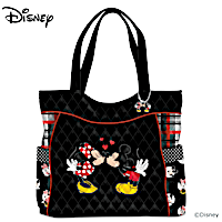 Mickey And Minnie Love Story Tote Bag