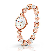 Nature's Healing Moments Copper Stretch Watch With Beads