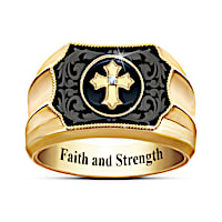 Faith And Strength Diamond Ring