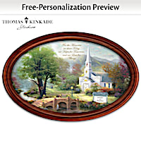 Thomas Kinkade Love For Always Personalized Collector Plate