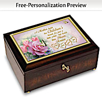 "A Mother's Love" Music Box Personalized With Family Names