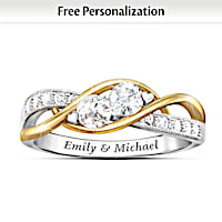 The Two Of Us Personalized Ring