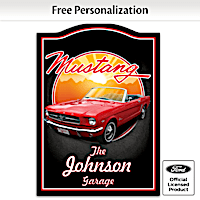 1964 Ford Mustang Welcome Sign Personalized With Name