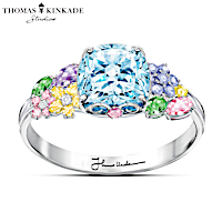 Thomas Kinkade "Colors Of Inspiration" Women's Floral Ring