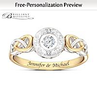 Let Your Heart Dance Personalized Diamond Ring