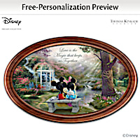 Disney The Magic Of Love Personalized Collector Plate