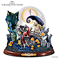 Nightmare Before Christmas Snowglobe With Lights And Music