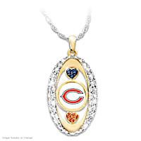"For The Love Of The Game" Chicago Bears Pendant