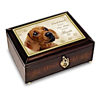 "Dachshunds Leave Paw Prints On Our Hearts" Music Box