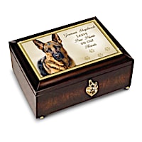 "German Shepherds Leave Paw Prints On Our Hearts" Music Box