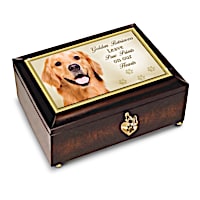 Golden Retrievers Leave Paw Prints On Our Hearts Music Box