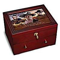 "John Wayne: Legend" Wooden Keepsake Box With Movie Art