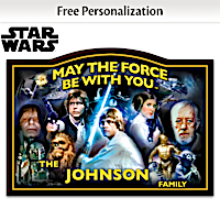 May The Force Be With You Personalized Welcome Sign