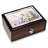 Cats Leave Paw Prints On Our Hearts Music Box