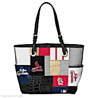 St. Louis Cardinals Patchwork Tote Bag With Team Logos