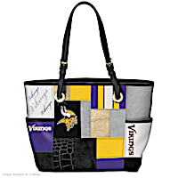 Vikings For The Love Of The Game Tote Bag With Team Logos