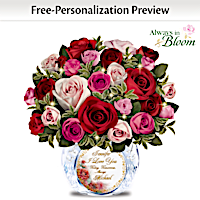 "Today, Tomorrow, Always" Personalized Handmade Rose Bouquet