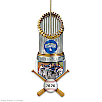 2020 World Series Champions Dodgers Trophy Ornament
