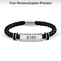 Diamond My Grandson, My Pride, My Joy Personalized Bracelet