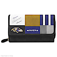 Ravens For The Love Of The Game Wallet With Team Logos