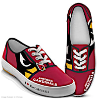 NFL-Licensed Arizona Cardinals Women's Canvas Sneakers