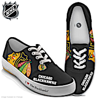 NHL&reg;-Licensed Chicago Blackhawks&reg; Art Sneakers
