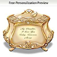 Daughter, I Love You Personalized Music Box