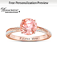 Blush Of Romance Personalized Ring