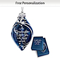 Granddaughter, I Love You Personalized Ornament