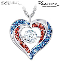 America The Beautiful Pendant Necklace