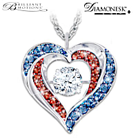Brilliant Motions “America The Beautiful” Diamonesk Necklace
