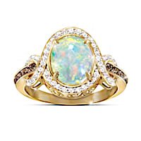 Queen Of Gems Opal And Diamond Ring