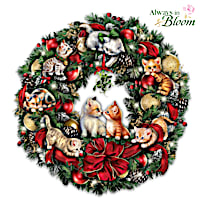 Jürgen Scholz Merry Mischief Makers Illuminated Wreath