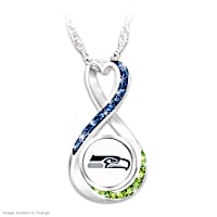 "Seattle Seahawks Forever" Infinity Pendant Necklace