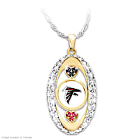 For The Love Of The Game Falcons Pendant Necklace