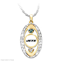 For The Love Of The Game Jets Pendant Necklace