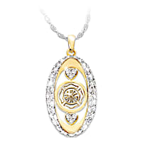 "My Firefighting Hero" Crystal Pendant Necklace