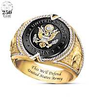 "This We'll Defend" Men's U.S. Army Tribute Ring