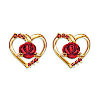 12 Genuine Rubies Forever Yours Earrings