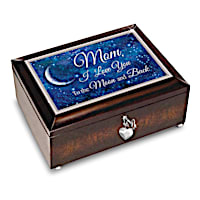 Mom, I Love You To The Moon And Back Music Box And Poem Card