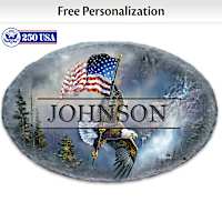 Ted Blaylock Patriotic Personalized Welcome Sign