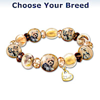 "Reflections Of Love" Dog Art Bracelet: Choose Your Breed