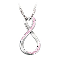 "Forever Hope" Breast Cancer Awareness Pendant Necklace