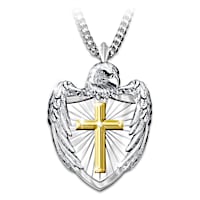 Genuine Sapphire Sculpted Soar To Glory Pendant Necklace