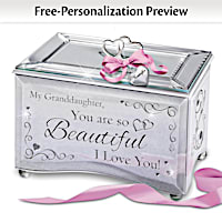 "Granddaughter, You Are So Beautiful" Personalized Music Box