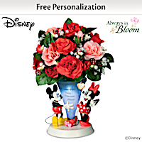 Disney Personalized Crystal Vase Centerpiece With Lights