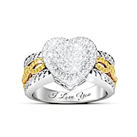 "All My Love" Women's Heart-Shaped Diamond Ring